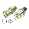 2 Lampade LED Barca BA15D B15D Bianco Freddo 12V 24V 3W No Polarità 13 SMD 5050 G18
