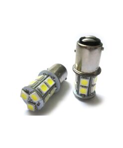 Alternative view of 2 Lampade Led Barca Nautica BAY15D Bianco Freddo 12V 24V 3W No Polarita 13 Smd 5050 G18,5