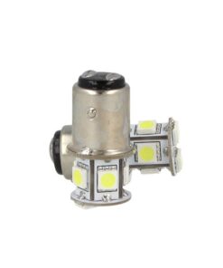 Alternative view of 2 Lampade LED Barca BAY15D Bianco Freddo 12V 24V 2W No Polarità 7 SMD 5050 G18,5