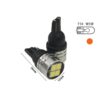 24V Lampada LED T10 W5W Arancione con 4 SMD 2835 Frontale No Polarità per Frecce Durata Garantita