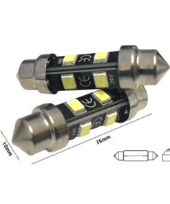 Alternative view of 24V Lampada LED Siluro T11 C5W 36mm 8 SMD 2835 No Polarità 360° Bianco Freddo Durata Garantita