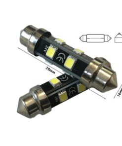 Alternative view of 24V Lampada LED Siluro T11 C5W 39mm 8 SMD 2835 No Polarità 360° Bianco Freddo Durata Garantita