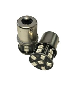 Alternative view of 24V Lampada LED BAU15S R5W PY21W Arancione 16 SMD 2835 Piedi Storti Frecce No Polarità 360° Durata Garantita