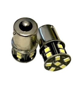 Alternative view of 24V Lampada LED BA15S G18 R5W Arancione 16 SMD 2835 Piedi Dritti Frecce No Polarità 360° Durata Garantita