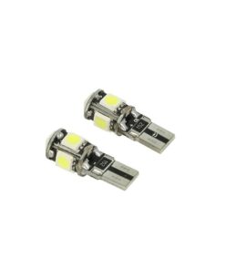 24V Lampada LED Canbus T10 W5W Bianco per Camion Bus Barca 5 SMD 5050 Luci Posizione Targa