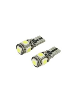 24V Lampada LED Canbus T10 W5W Bianco per Camion Bus Barca 5 SMD 5050 Luci Posizione Targa