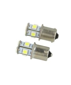 Alternative view of 2 Lampade LED Canbus BA15S G18,5 R5W Verde 24V 8 SMD 5050 Piedi Dritti Camion Bus Barca