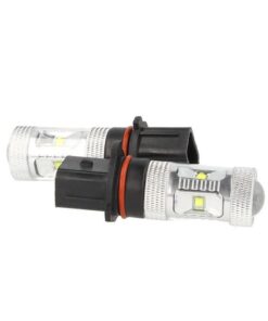 Lampada Led PSX26W H28W Canbus 50W 12V Bianco Per Luci Diurne Fendinebbia Frecce Audi A4 B8 Q5 Skoda 10 Led Cree Da 5W
