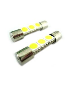 Lampadina Led Micro Siluro 12V T11 28mm 3 Smd 5050 Bianco Per Luci Di Cortesia Nel Parasole