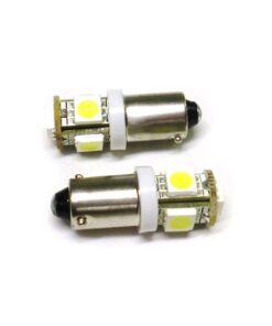 Lampada Led BAX9S H6W 5 Smd Piedi Storti Luci Posizione 12V