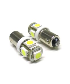 Lampada Led BA9s T4W 5 Smd Piedi Dritti Simmetrico Luci Lettura Abitacolo 12V