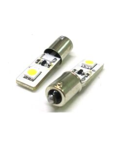 Lampada Led Canbus BAX9S H6W 2 Smd No Errore Piedi Storti 12V Luci Posizione Con Resistenza