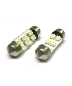 Lampada Led Siluro T11 C5W 31mm 6 Smd Bianco Ghiaccio 12V Luci Targa