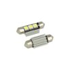 24V Lampada LED Siluro Canbus T11 C5W 36mm 3 SMD 5050 Verde con Dissipatore Alluminio per Camion Bus Barca