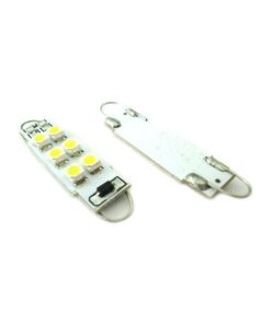 Alternative view of Lampadina Siluro Led 12V T11 Particolare Con Gancio 38mm 6 smd 3528