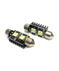 Lampada Led Siluro Canbus No Errore T11 C5W 39mm 2 SMD 5050 12V Luci Targa Con Resistenza
