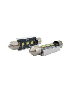 Lampada Led Siluro Canbus Pro 39mm 3 Smd Cree 3W No Errore 12V No Polarita Super Luminoso