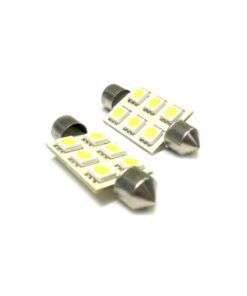 Alternative view of 24V Lampada Led Siluro T11 C5W 41mm 6 Smd 5050 Bianco Camion