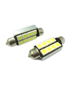 Alternative view of Lampadina Led Siluro Canbus T11 C5W 42mm 8 SMD 5050 12V Luci Targa Con Dissipatore