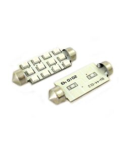 Alternative view of Lampada Led Siluro T11 C5W 42mm 12 Smd Colore Blue 12V Luci Targa e Lettura