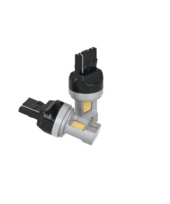 Lampada Led T20 W21W WY21W  7440 8 Smd 3030 Arancione Luminoso Luci Retromarcia Frecce Auto Senza Polarita Dimensione Ridotta