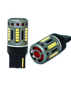 Lampada Led 7440 T20 W21W 100% Canbus 12V 21W Effettiva Bianco 6000K Con Ventola In Testa