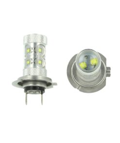Lampada Led H7 PX26d 30W 12V Per Fendinebbia Super Potente e Bianco Xenon 6 Smd Cree Da 5W