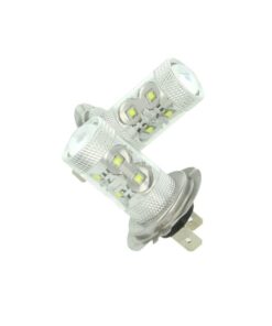 Lampada Led H7 PX26d 30W 12V Per Fendinebbia Super Potente e Bianco Xenon 6 Smd Cree Da 5W