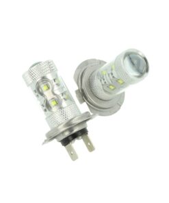 Lampada Led H7 PX26d 30W 12V Per Fendinebbia Super Potente e Bianco Xenon 6 Smd Cree Da 5W