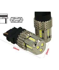 Lampada Led 3156 T25 P27W 12V 45W No Polarita Bianco Super Potente Luminoso