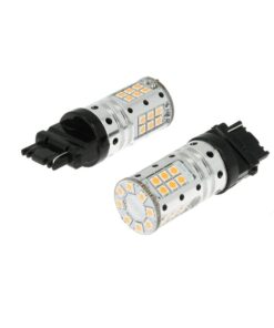 Lampada Led 3156 T25 P27W W2.5x16d Canbus 12V 25W Reale Arancione Per Frecce Auto Americano No Errore