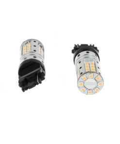 Lampada Led 3156 T25 P27W W2.5x16d Canbus 12V 25W Reale Arancione Per Frecce Auto Americano No Errore