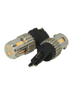 Lampada Led 3156 T25 PY27W 12V 45W No Polarita Arancione Super Luminoso Per Frecce