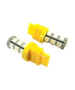 Alternative view of Lampada Led T25 3156 P27W 18 Smd 5050 Arancione 12V Auto W2.5x16d