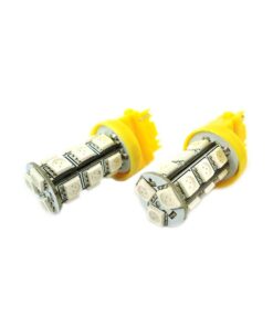 Lampada Led T25 3156 P27W 18 Smd 5050 Arancione 12V Auto W2.5x16d