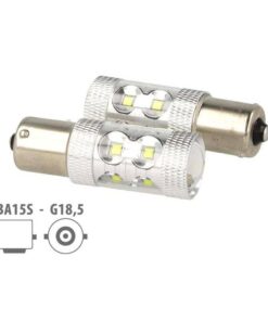 Lampada Led BA15S 1156 P21W 50W 12V 24V Canbus Luci Diurne Audi Q7 A3 A6 Fiat 500X Renault Megane 3