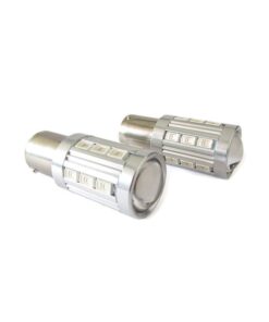 Lampada Led BA15S 1156 P21W 21 Smd 5730 Rosso Luci Posizione Posteriore Auto 12V 24V Piedi Dritti Lente Ingrandimento