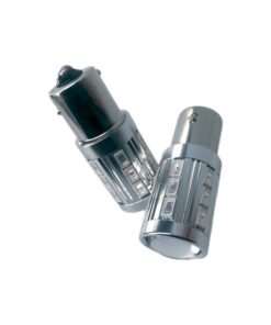 Alternative view of Lampada Led BAY15S 12V 24V 21W S25 1156 Arancione 21 Smd 5730 Con Lente Ingrandimento