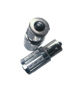 Lampada Led BAY15S 12V 24V 21W S25 1156 Arancione 21 Smd 5730 Con Lente Ingrandimento