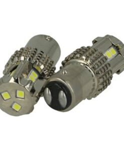 Lampada Led BAY15D 1157 P21/5W 12V 45W Bianco Super Potente Luci Diurne Peugeot RCZ