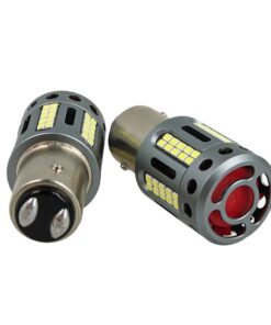 Lampada Led BAY15D 1157 100% Canbus 12V 21/5W Effettiva Bianco 6000K Con Ventola In Testa