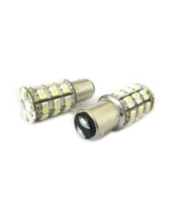 Lampada Led BAY15D 1157 P21/5W 60 Smd Bi Color Bianco Arancione Luce Freccia