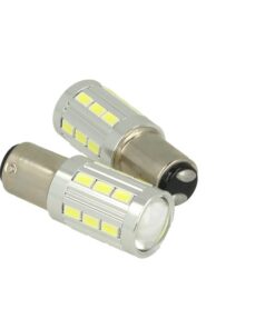 Alternative view of Lampada Led BAZ15D 1157 P21/4W 12V 24V 21 Smd 5730 Super Bianco Luminoso Piedi Storti Asimmetrica