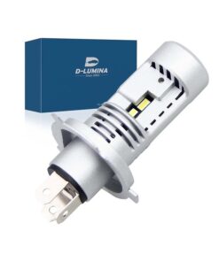 Lampada Led H4 Moto 12V 20W IP65 Bianco 6000K 2000/2000LM 360 Gradi Canbus Slim Con Ventola In Testa