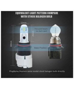 Lampada Led PSX26W 12V 20W Fendinebbia IP65 Bianco 6000K 2000LM 360 Gradi Canbus Slim