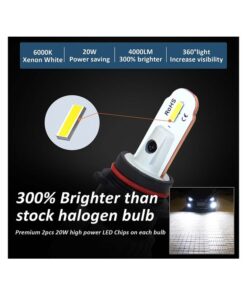 Lampada Led PSX26W 12V 20W Fendinebbia IP65 Bianco 6000K 2000LM 360 Gradi Canbus Slim