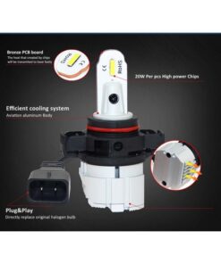 Alternative view of Lampada Led 2504 PSX24W PG20/7 12276 C1 12V 20W Fendinebbia IP65 Bianco 6000K 2000LM 360 Gradi Canbus Slim