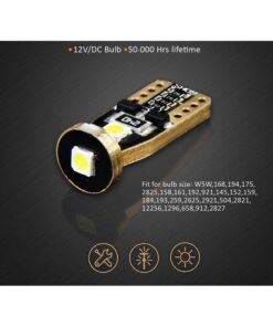 Alternative view of 10x Lampade LED T10 W5W Canbus 12V Bianco 6000K con Leva Smontaggio Antigraffio