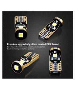 10x Lampade LED T10 W5W Canbus 12V Bianco 6000K con Leva Smontaggio Antigraffio