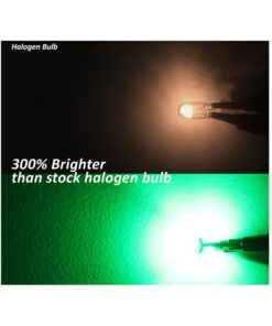 10 Lampada Led T10 W5W Canbus 12V 3 SMD 3030 Green Verde + Leva Rimozione Antigraffio